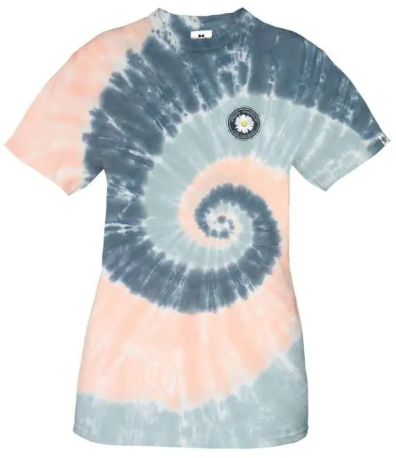 Simply Southern Women's Pastel Tie Dye "Hot Mess" SS Tee