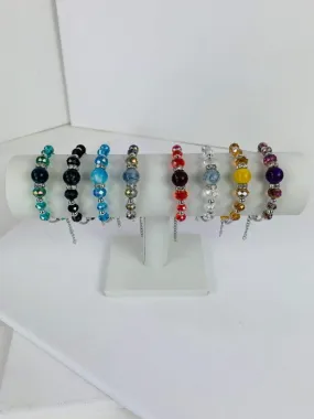 Single Strand Glass Beaded Bracelet