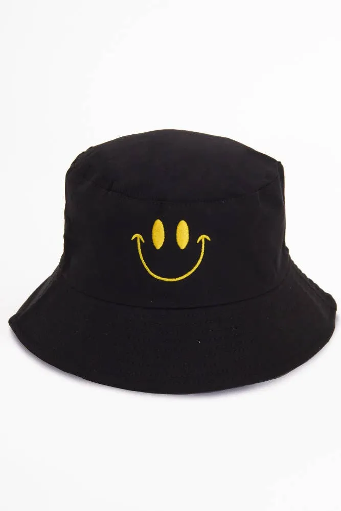 Smile Print Bucket Hat