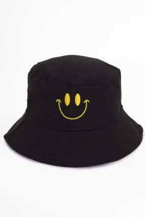 Smile Print Bucket Hat