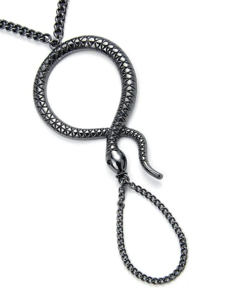 Snake Design Toe Ring Chain Bracelet