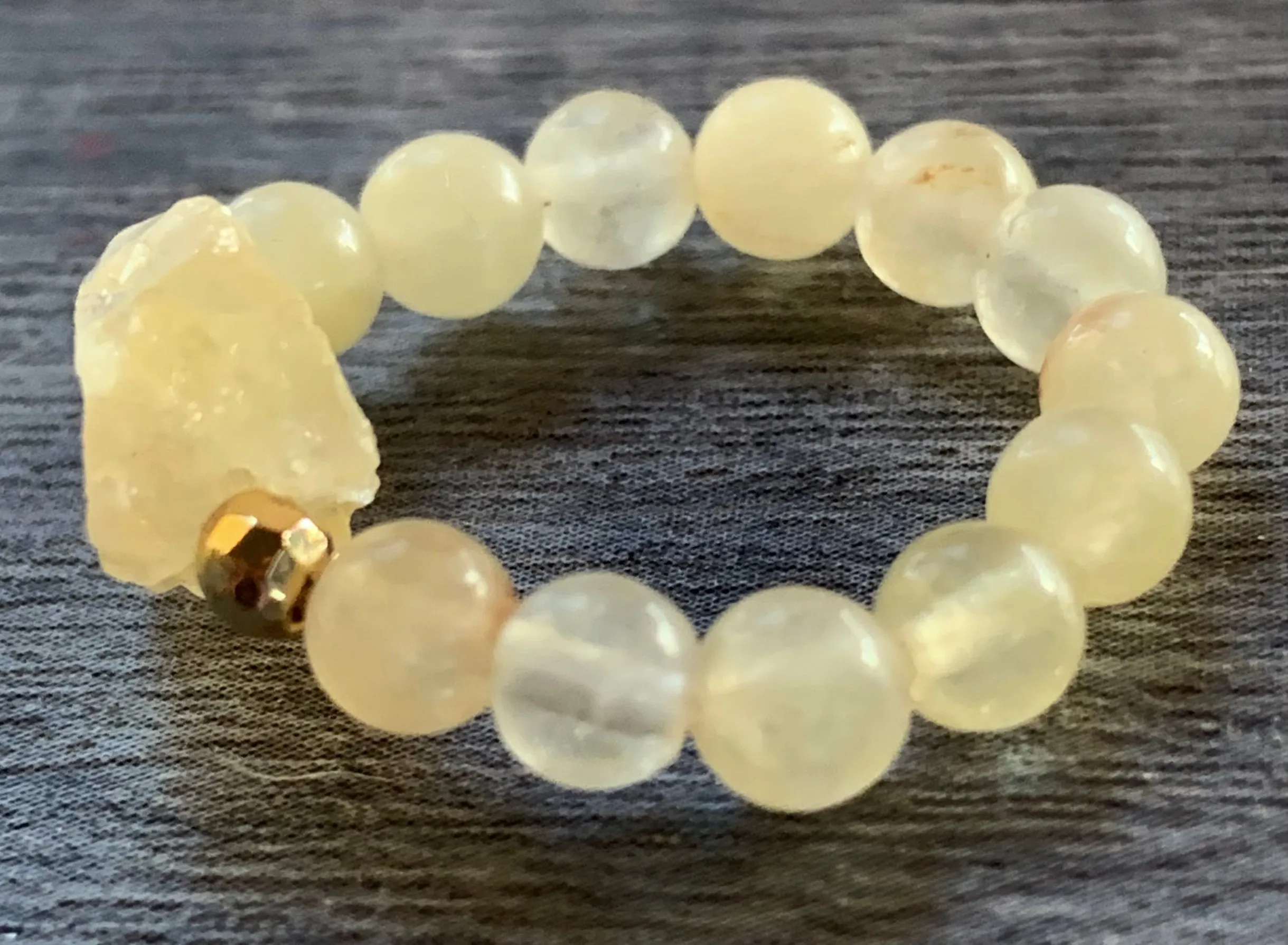 🔴SOLD🔴 Soleil Citrine Beaded Expandable (Stretchy) Ring