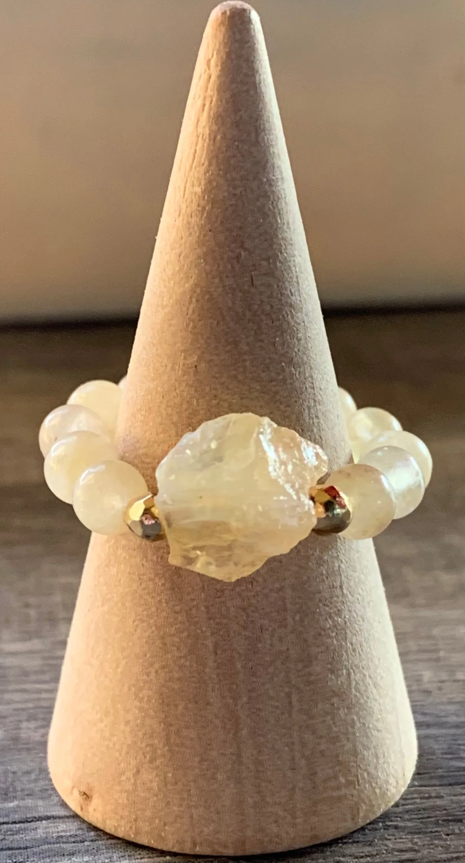 🔴SOLD🔴 Soleil Citrine Beaded Expandable (Stretchy) Ring