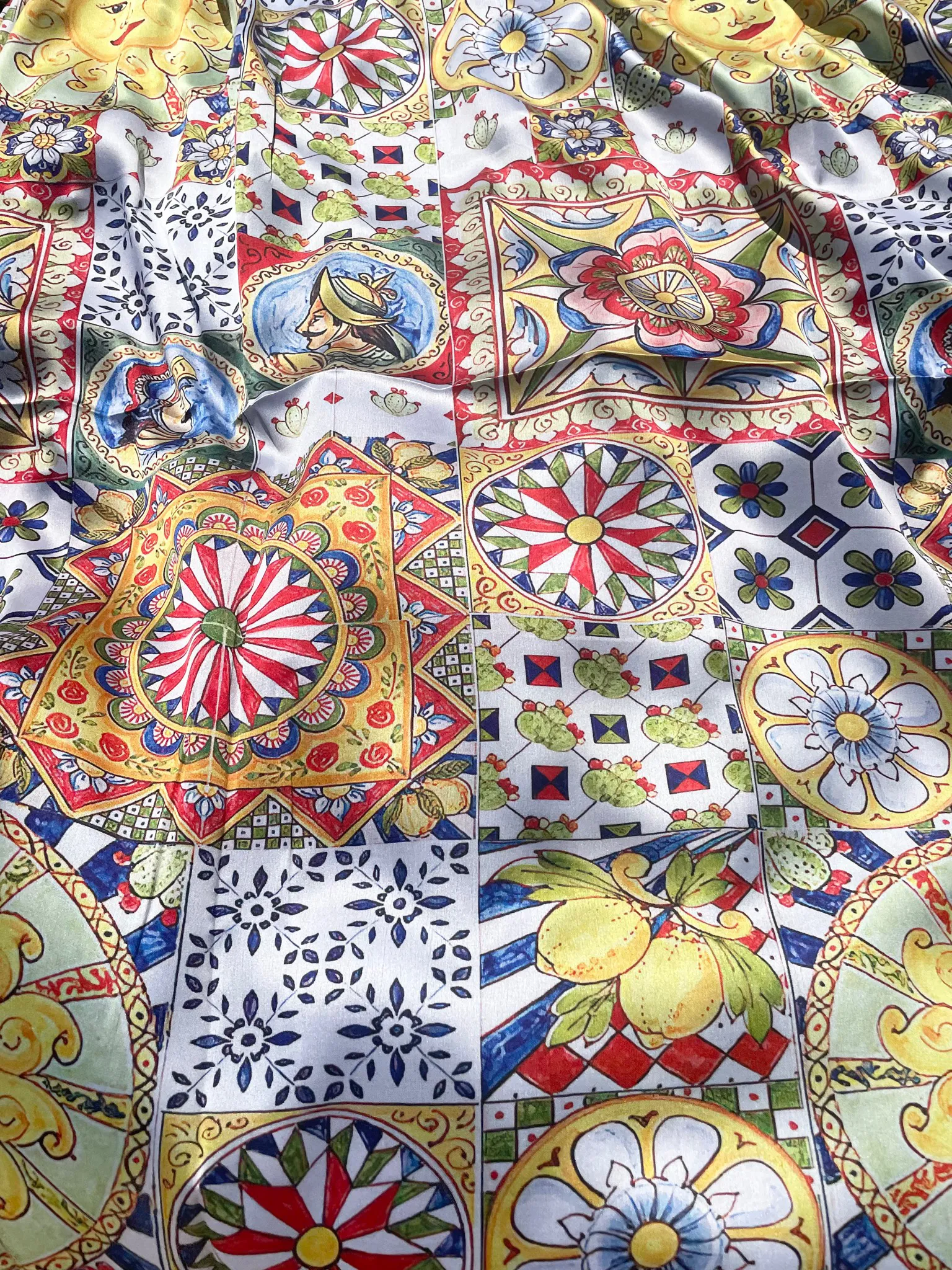 Sole Siciliano Print Foulard