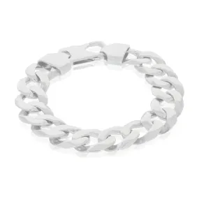 Sterling Silver 23cm Curb 400 Gauge Bracelet