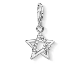 Sterling Silver thomas Sabo Charm Club Zirconia Magic Star Charm