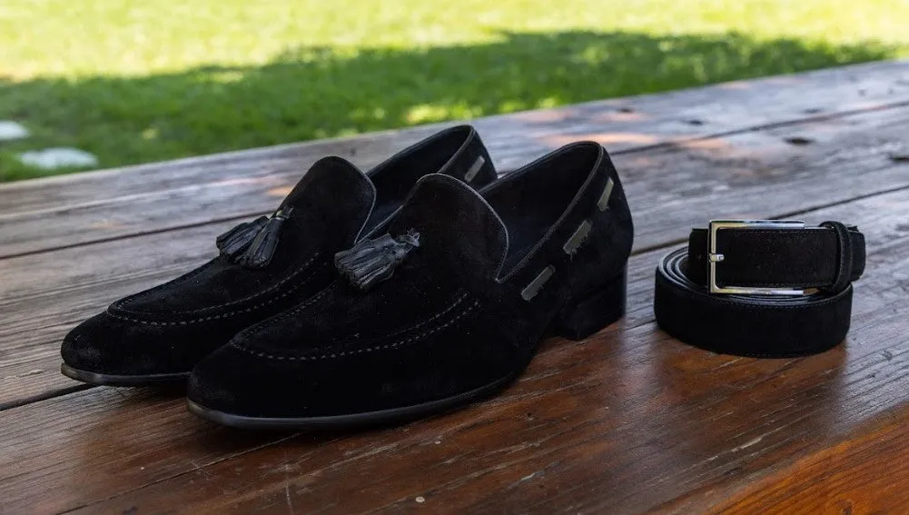 Suede Belt Black