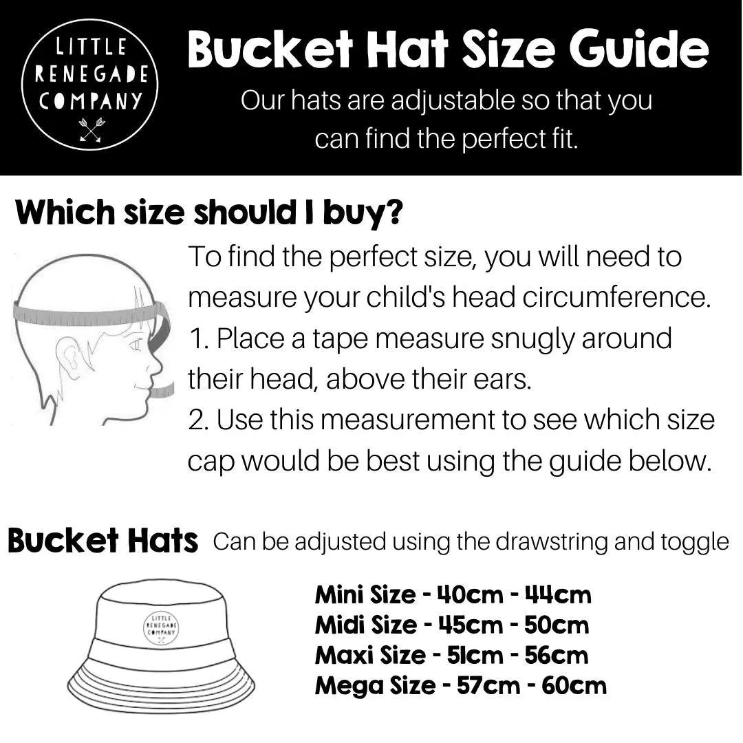 SUPERHERO PALS REVERSIBLE BUCKET HAT - 4 Sizes