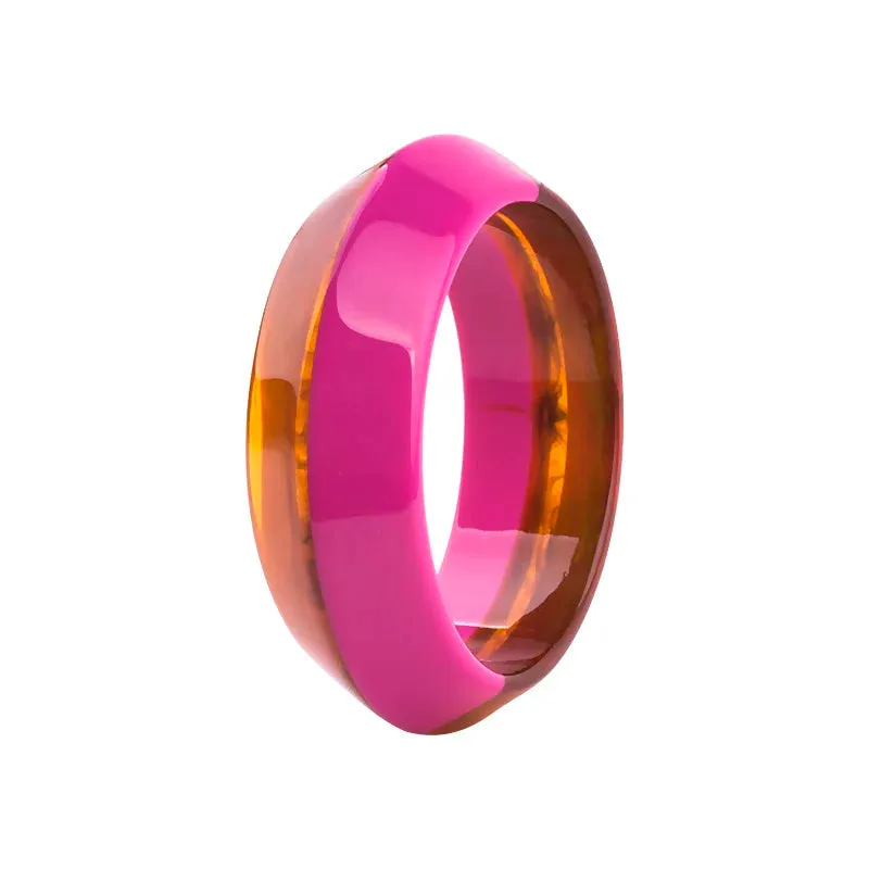 TEEK - Abstract Acrylic Cuff Bangles Bracelet