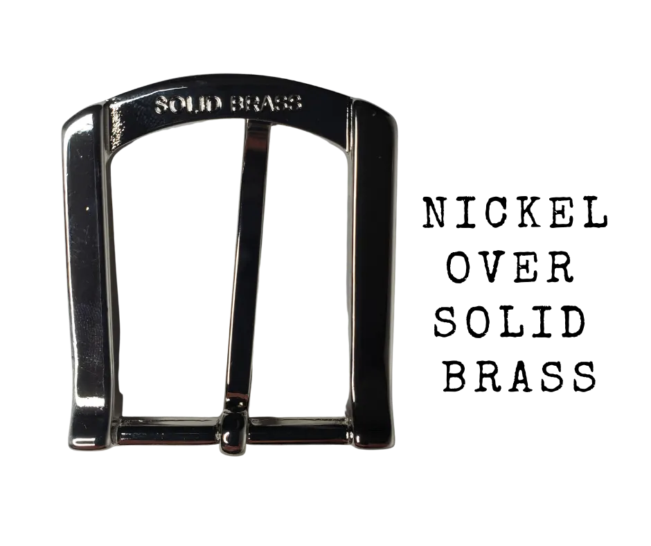 The Bellevue Solid Brass Buckle