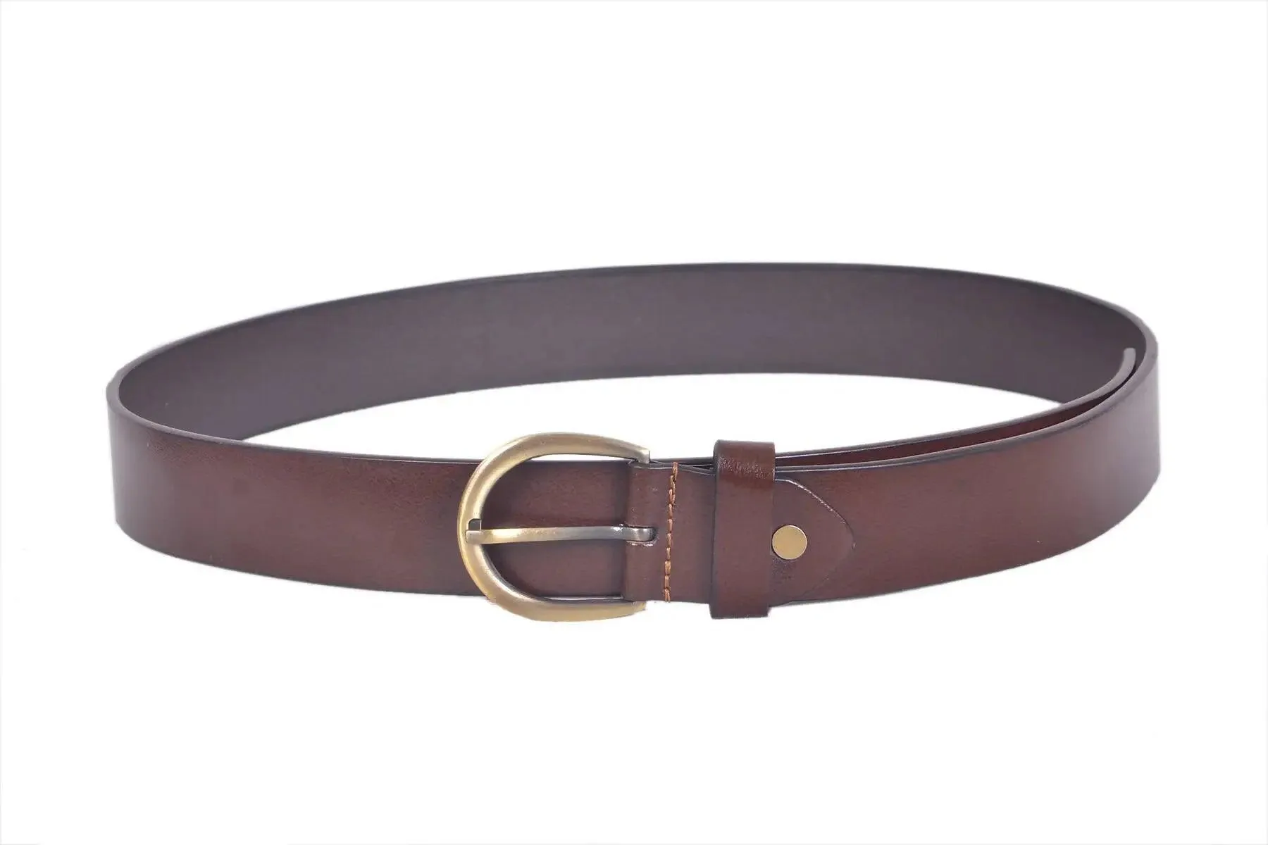 TLP Leather Belt for Women / Girls Colour - Brown (SKU BELT-10012)