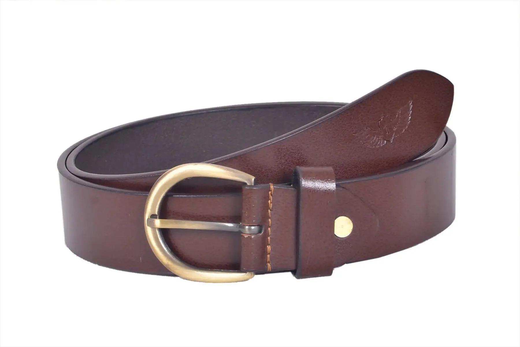 TLP Leather Belt for Women / Girls Colour - Brown (SKU BELT-10012)