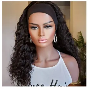 Trendy Malaysian Deep Wave Headband Wig
