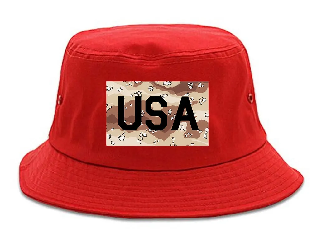 USA Desert Camo Army Mens Bucket Hat