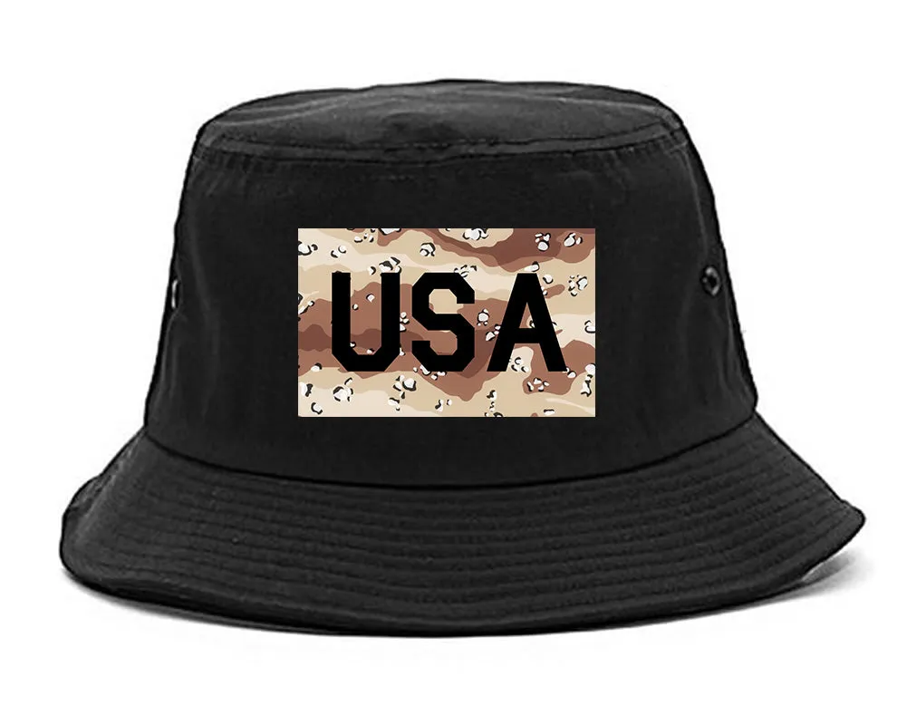 USA Desert Camo Army Mens Bucket Hat