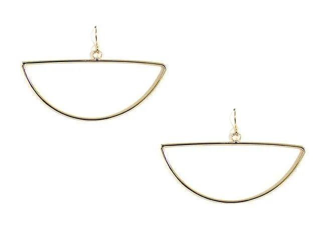 VE2320 Half Circle Drop Earrings