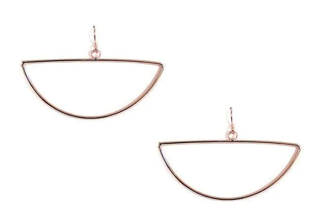 VE2320 Half Circle Drop Earrings