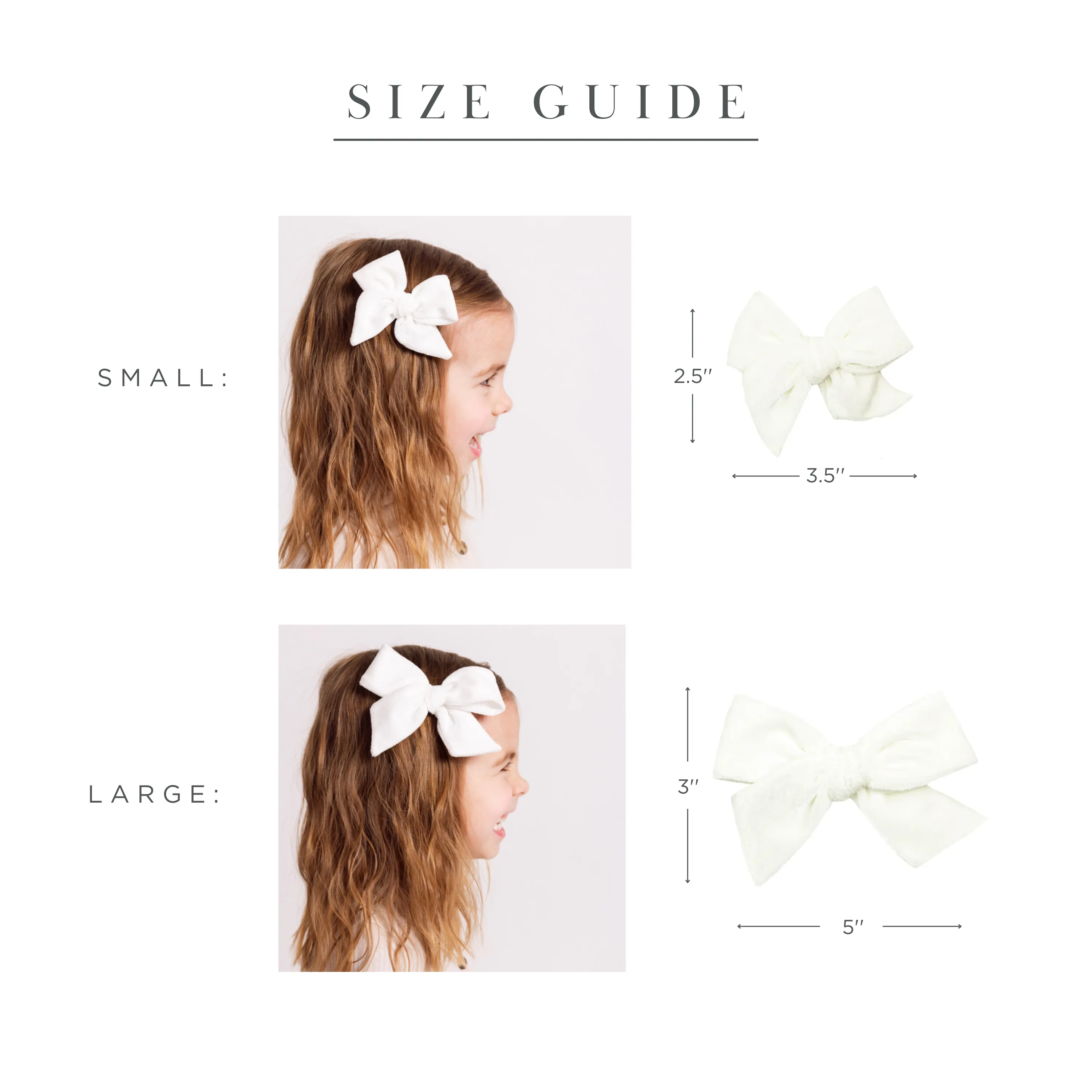 Velvet Bow 3 Pack: Petal Clips