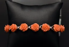 Vintage Rose Link Bracelet