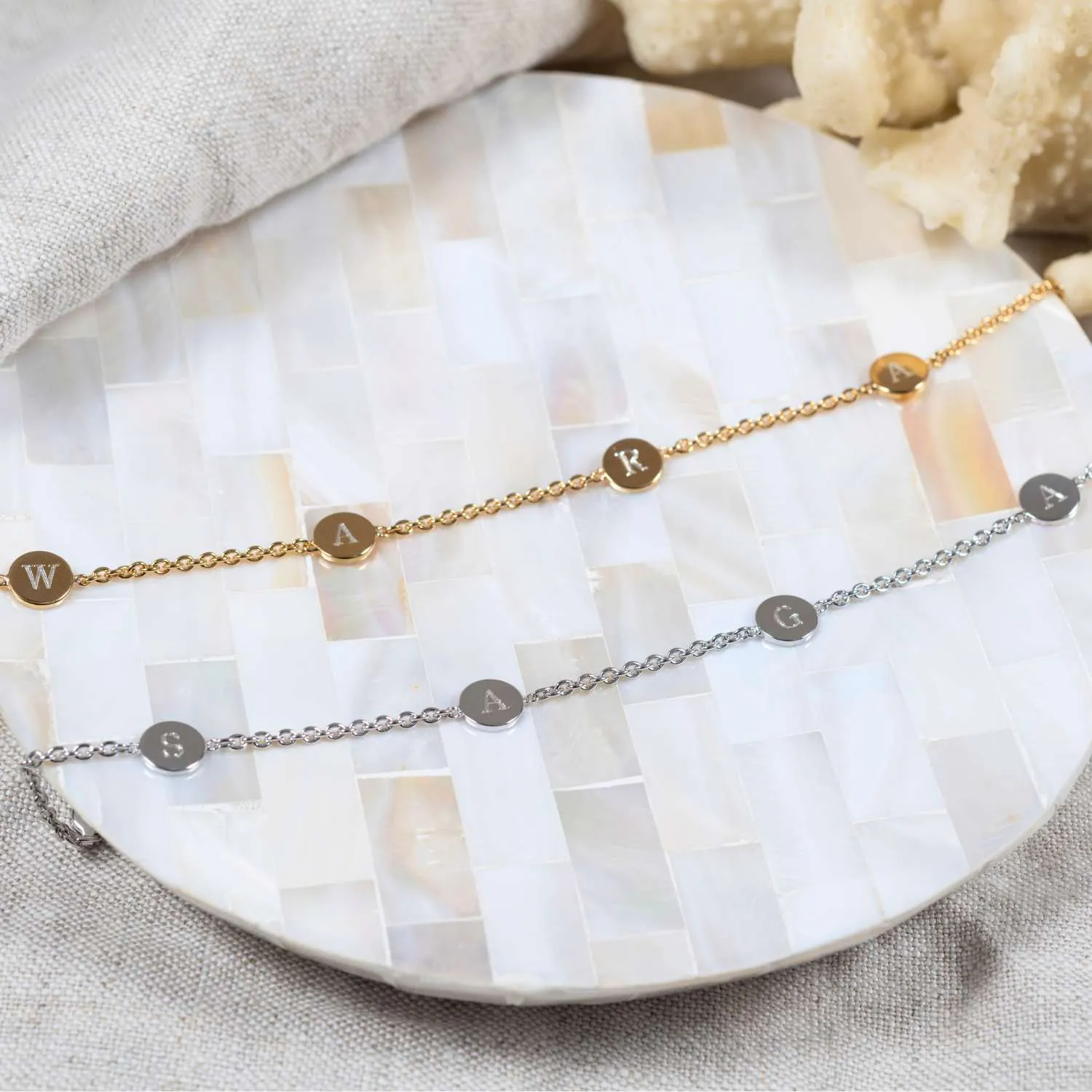 Westwick Sterling Silver Quartet Disc Bracelet