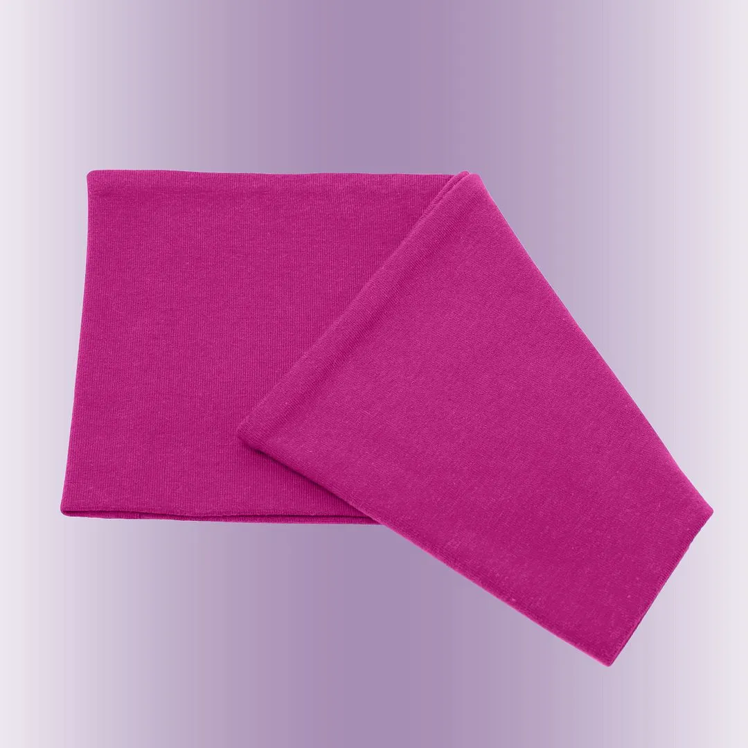 Women's Headbands Cotton Jersey 5" Wide Yoga Fitness Fashion Made in the USA Fuchsia