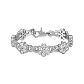 Women's Iced Canary Flower Bracelet