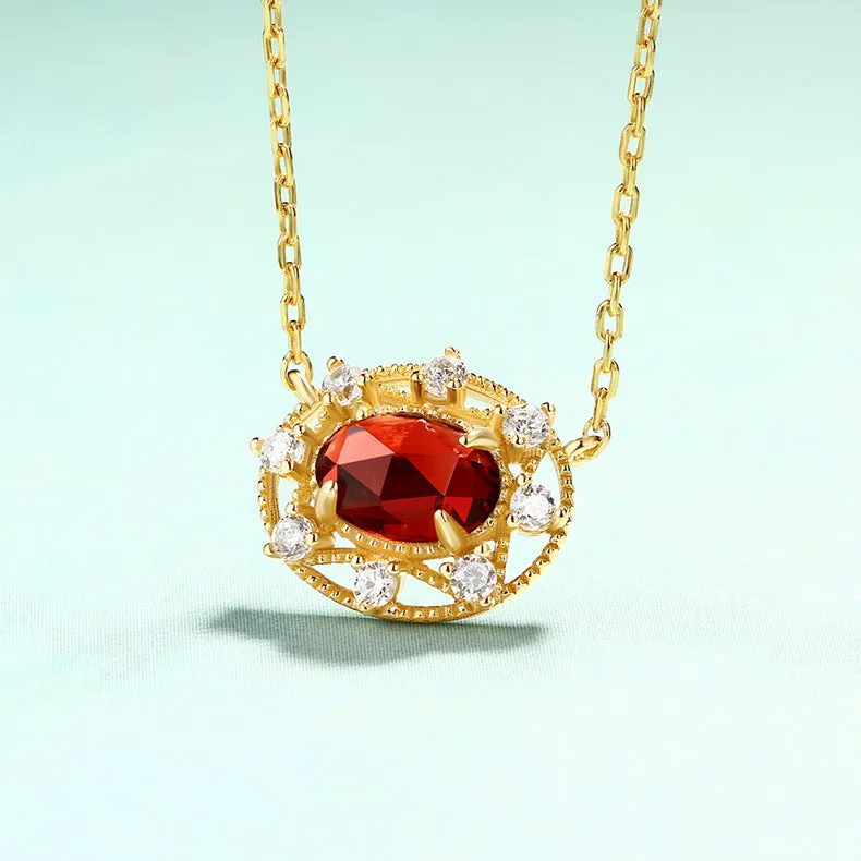 Women's Pendant Women's 9K Gold and Silver Jewelery Necklace Christmas Birthday Gift for girls