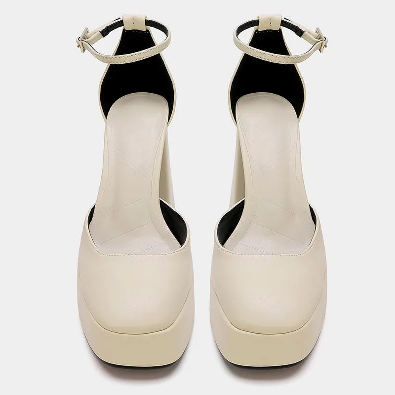 xiangtuibao Original Shishengmei Shoes Factory 2014 New Summer Hollow Waterproof Platform High Heel round Toe Closed Toe Sandals for Women