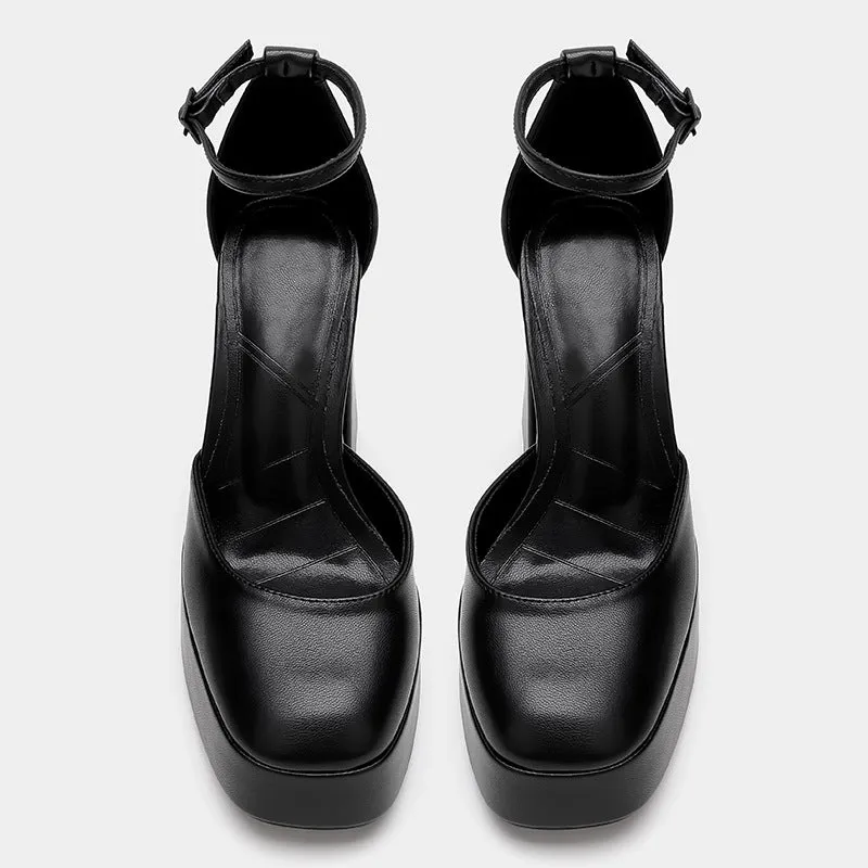 xiangtuibao Original Shishengmei Shoes Factory 2014 New Summer Hollow Waterproof Platform High Heel round Toe Closed Toe Sandals for Women