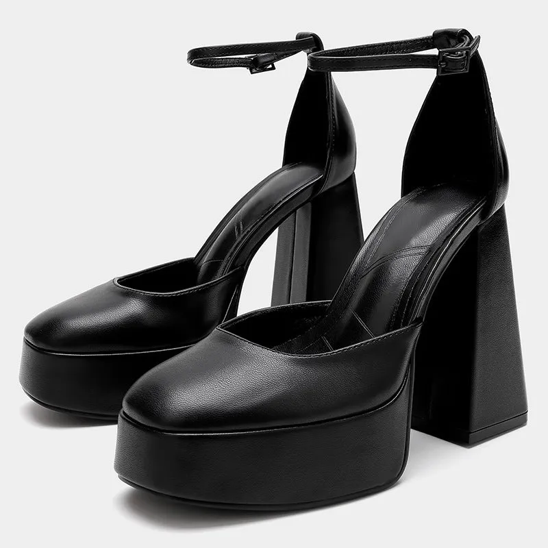 xiangtuibao Original Shishengmei Shoes Factory 2014 New Summer Hollow Waterproof Platform High Heel round Toe Closed Toe Sandals for Women